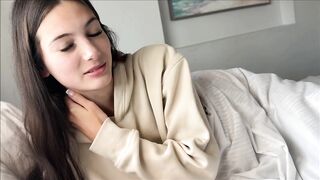 Tanned Brunette Ride Cock