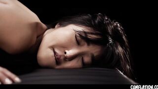 Emiri Momota Cumflation - Asian Babe Taking Load After Load Of Cum Inside Her Pussy And Belly FULL