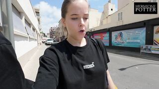 He fucks me in El Arenal, Mallorca. The chambermaid disturbs us, but he continues to fuck me. Vlog