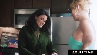 ADULT TIME - Slutty MILFs Penny Barber & Ryan Keely Have GROUP SEX WITH STEPSONS To Celebrate BDAY!