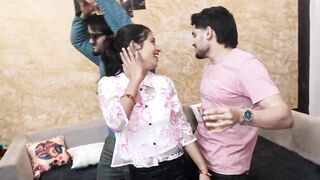 Indian Desi threesom gangbang hardcore sex video