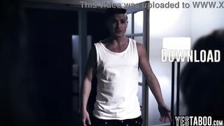 Horny teen step son has a threesome with his mature step mother and her big tits GF