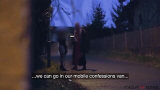 Railed In Catwoman Mask In A Van