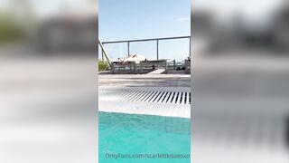 ScarlettKissesXO Pool Day BG Fuck Video Leaked
