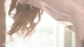 Redhead babe invites boyfriend to enjoy his black cock ????