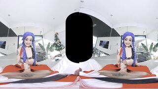 Alessa Savage As Jinx Is Absolutely Desperate To Empty Santa's Sack And Suck His Candy Cane