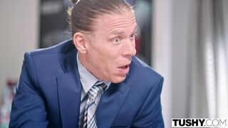 TUSHY Maitland Ward Has Intense Double Penetration Orgasm