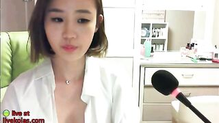 Korean busty wonderful teen shows her body