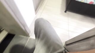 My neighbor asked me to help her fix her POV pipe. I ended up filling it with milk.