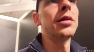 MEGAN INKY Backstage BJ & Creampie