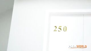 Hotel Room Attendant Gets Covered In Cum After Fucking BBC Guest GP3328 BTS