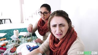 If We're Nerdy Crafty Stepsisters, Why Do You Keep Staring At Our Autumn Bikinis? - Madison Wilde, Penelope Kay